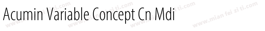 Acumin Variable Concept Cn Mdiu字体转换